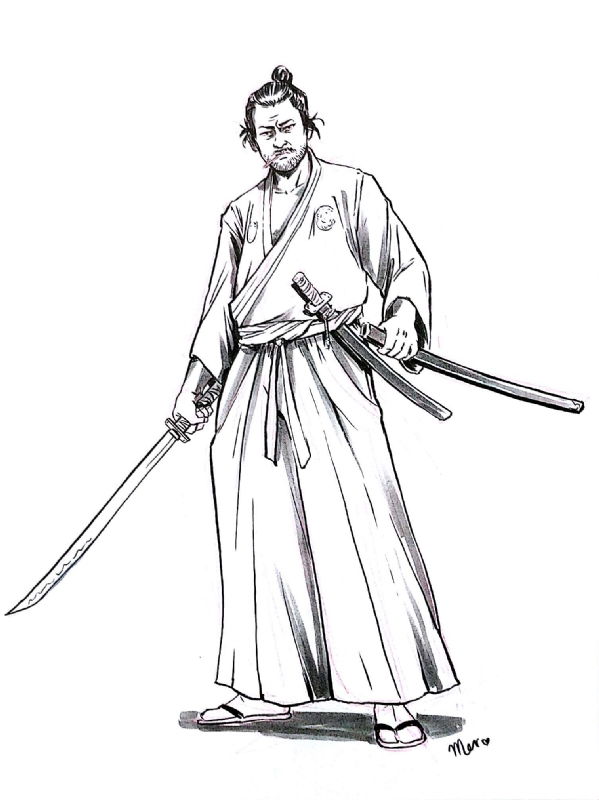 Toshiro Mifune as Sanjuro by Meredith Laxton, in Cliff Lewis's Sketches ...