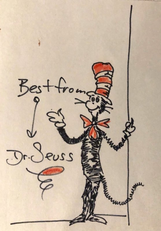 The Cat In A Hat , In C E's Seuss, Dr. Comic Art Gallery Room