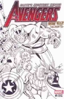 AVENGERS INFINITY WAR SKETCH COVERS GOLD SIGNED AND REMARKED BY MARIANO NICIEZA AND JOE DELBEATO Comic Art