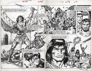 Savage Sword of Conan #146 p.34-35 Chan Comic Art