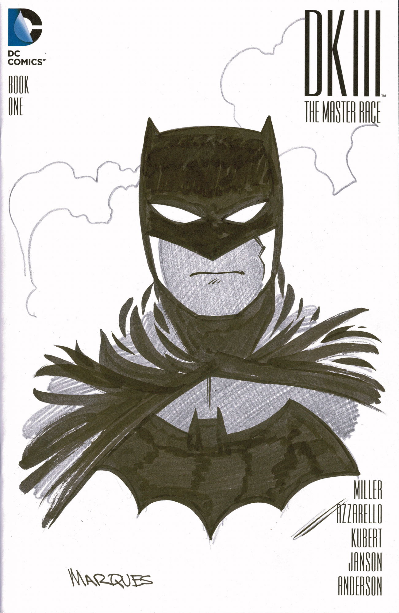 Dk3 Sketch Cover Anthony Marques In Rob T S Dark Knight 3 Sketch Covers Comic Art Gallery Room