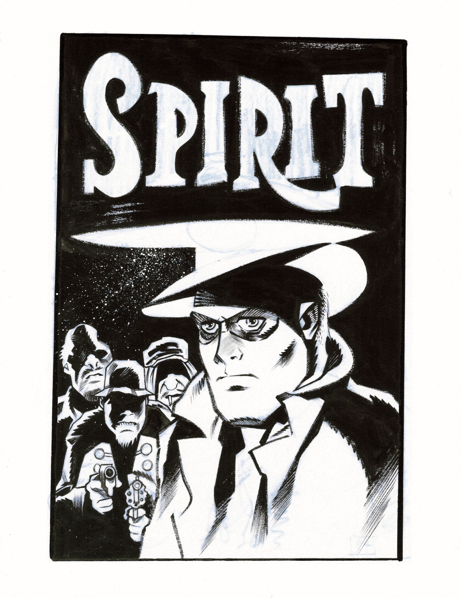 The Spirit - Shawn Crystal, In Rob T's The Spirit Comic Art Gallery Room