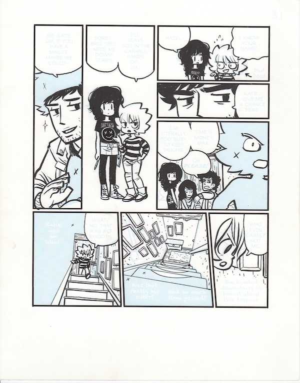 Seconds page by Bryan Lee O'Malley, in D. J. Peters's Bryan Lee O'Malley  Comic Art Gallery Room