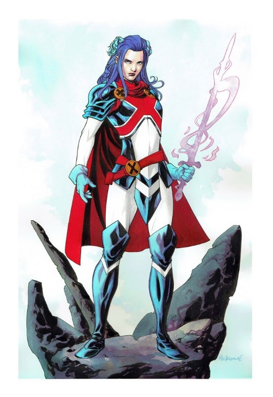 Captain Britain Betsy Braddock In Chris Bacons My Art Collection Comic Art Gallery Room 9977