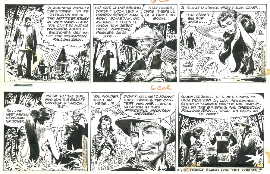 Tales of the Green Berets . Strips April 29 and 30 1966, in Jean Andre ...