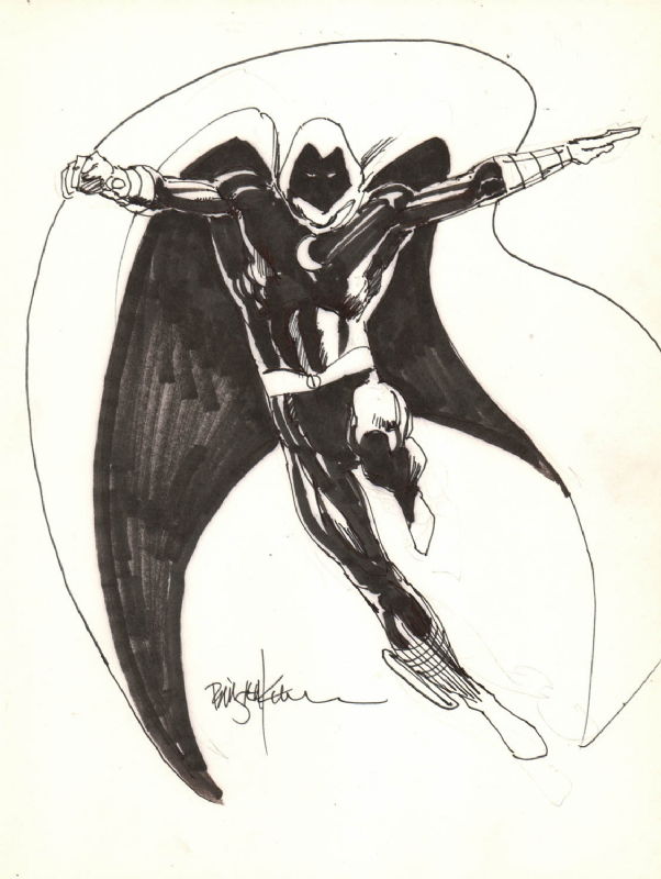 Moon Knight by Bill Sienkiewicz, in Jason Frith's Convention Sketches ...