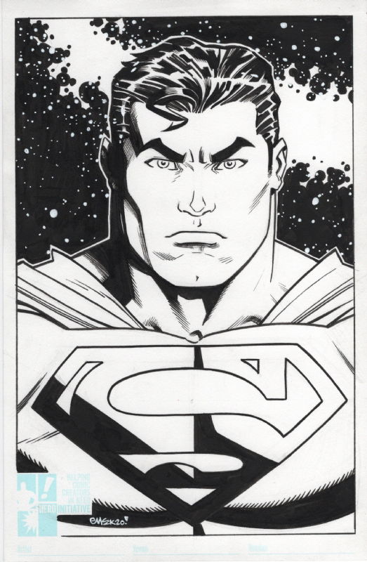 Superman, in Matthew Ducey's Ducey’s Commissions Comic Art Gallery Room