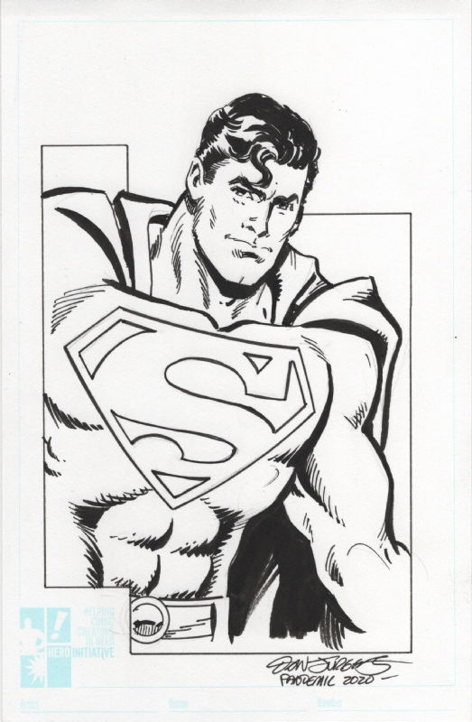 Superman, in Matthew Ducey's Ducey’s Commissions Comic Art Gallery Room