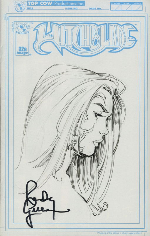 randy green witchblade sketch cover 2, in Anthony Rodriquez's my ...