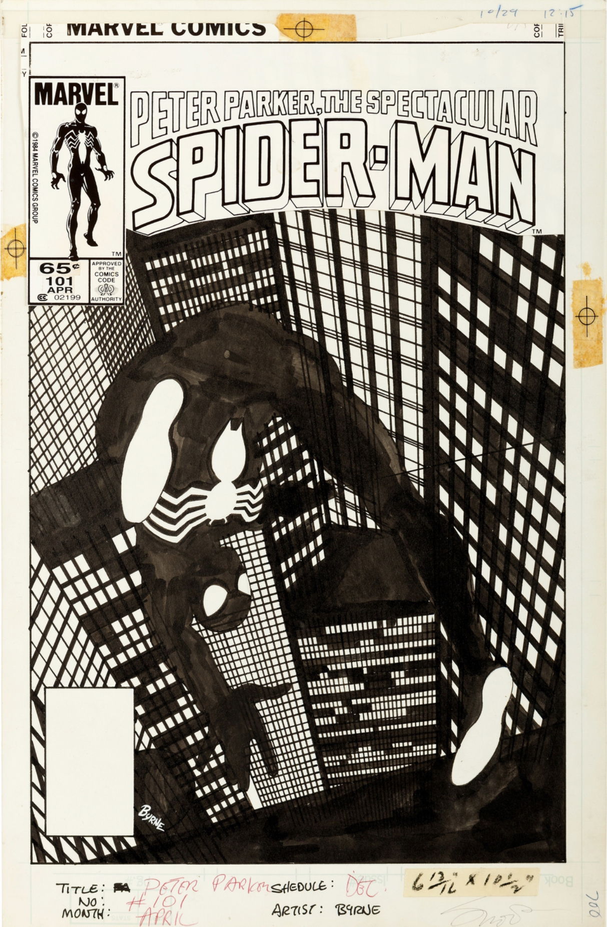 Spectacular Spider-Man #101 Cover, in Robert W's Spider-Man Comic Art  Gallery Room