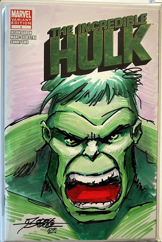 Hulk Sketch Cover by George Perez, in Ron Chmiel's Ron's Sketch Covers ...