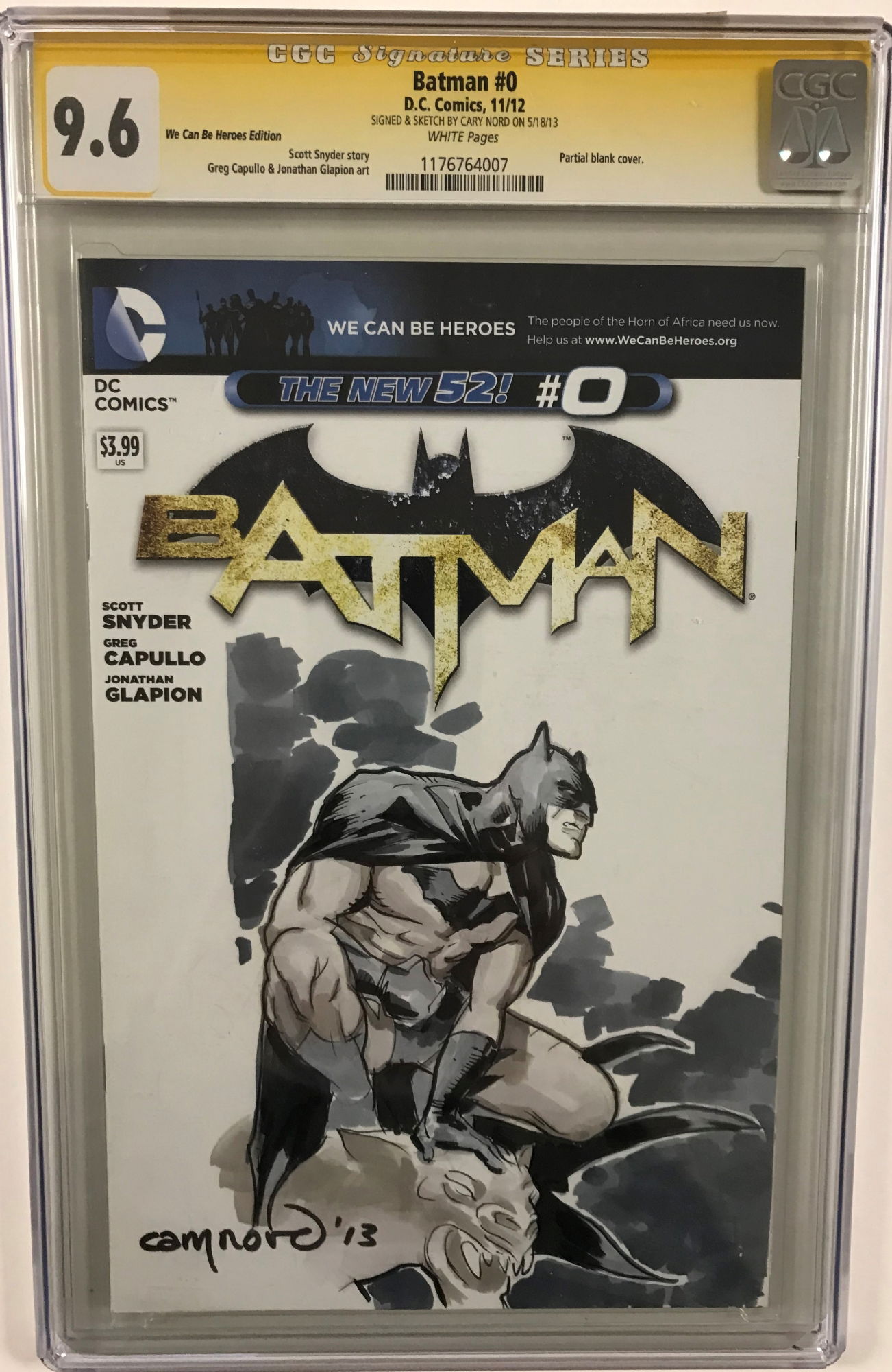 Batman Sketch Cover by Cary Nord, in Ron Chmiel's Ron's Sketch Covers ...