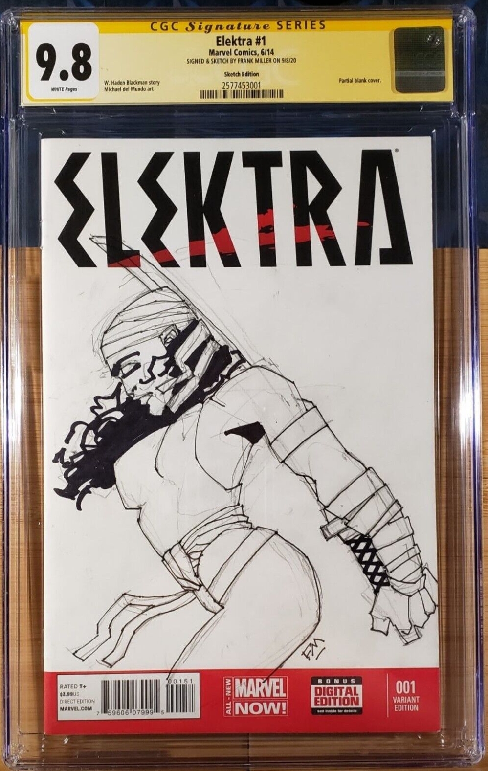 Elektra sketch cover by Frank Miller, in Ron Chmiel's Ron's Sketch ...