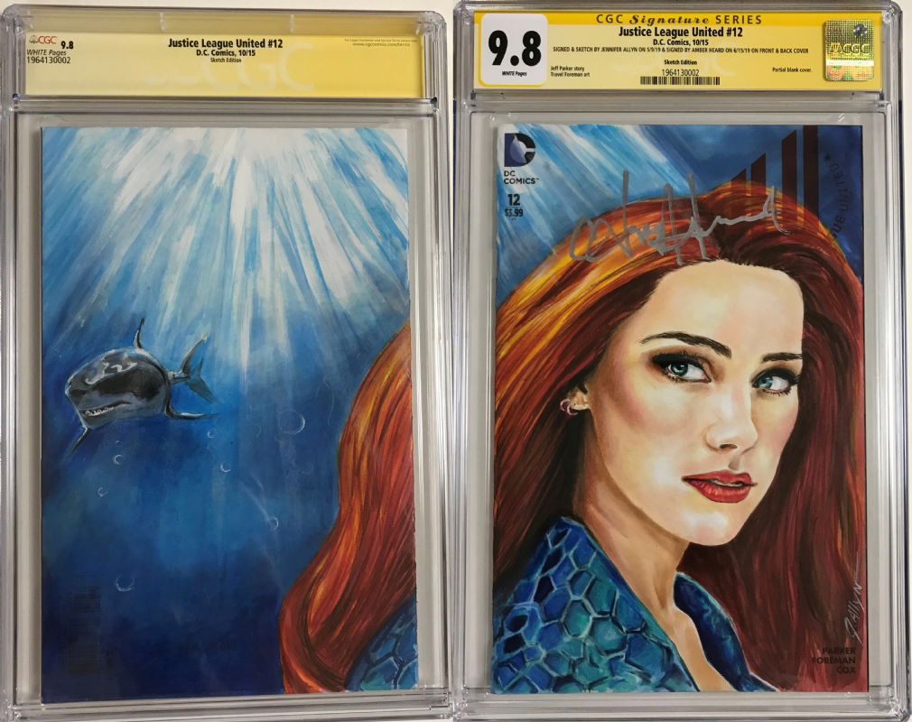 Mera Sketch Cover by Jennifer Allyn s/s Amber Heard, in Ron Chmiel's ...