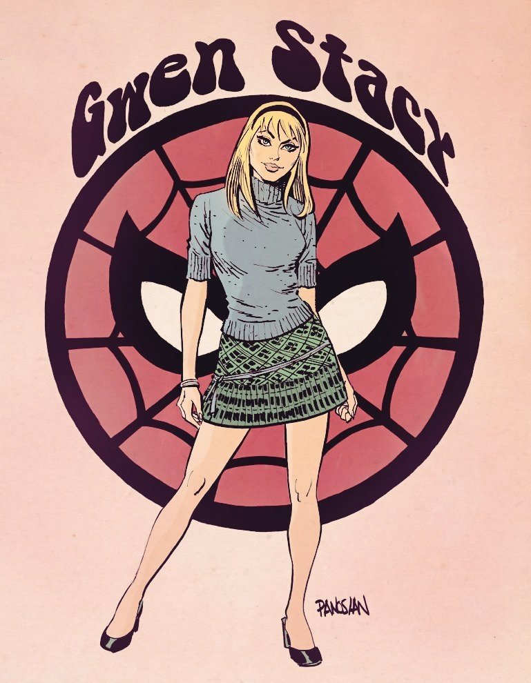 Classic Gwen Stacy By Dan Panosian Color In Michael Crosss Mary