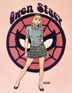 Mary Jane and Gwen Stacy Switcheroo - by Carlos Gomez, in Michael Cross's  Mary Jane and Gwen Stacy Comic Art Gallery Room