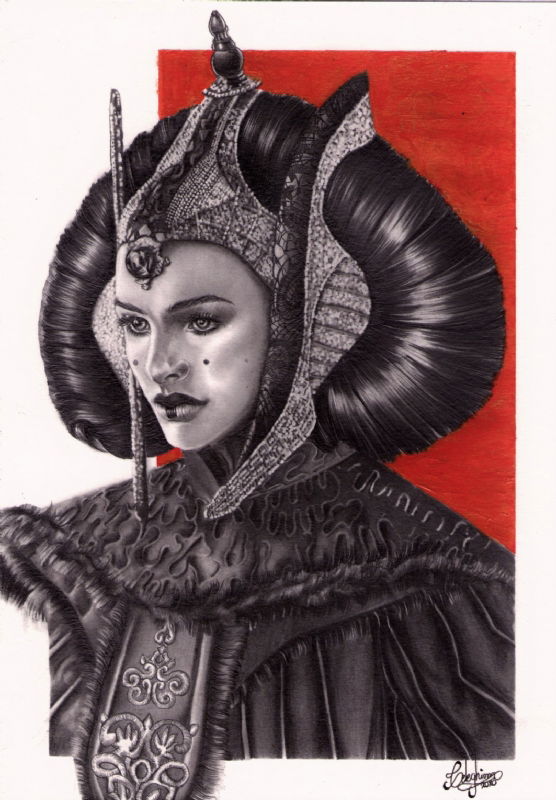 Padme Star Wars By Bruna Celeghim In Bruna Celeghims Brunas Original Art Star Wars Nfs Comic 