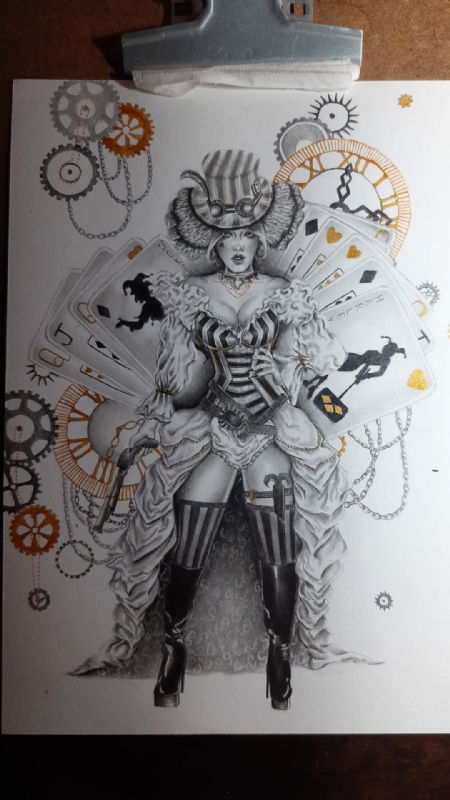 Harley Quinn Steampunk In Bruna Celeghims Brunas Original Art Harley Quinn Collection Nfs 