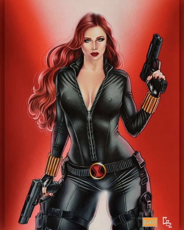 Black Widow Marvel Art By Kayla Woodside – Disney Art On