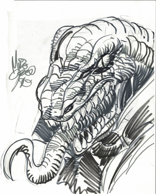 The Lizard By Mike Deodato In Tommy L S My Sketchbook Sketches Of The Lizard Comic Art Gallery