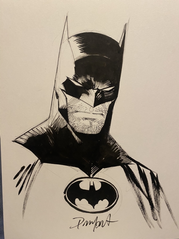 Batman by Dan Mora , in Alfredo Frangella's Commissions and Sketches Comic  Art Gallery Room