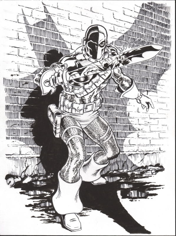 Deathstroke by Steve Erwin, in D Rog's D Rog Collection Comic Art ...