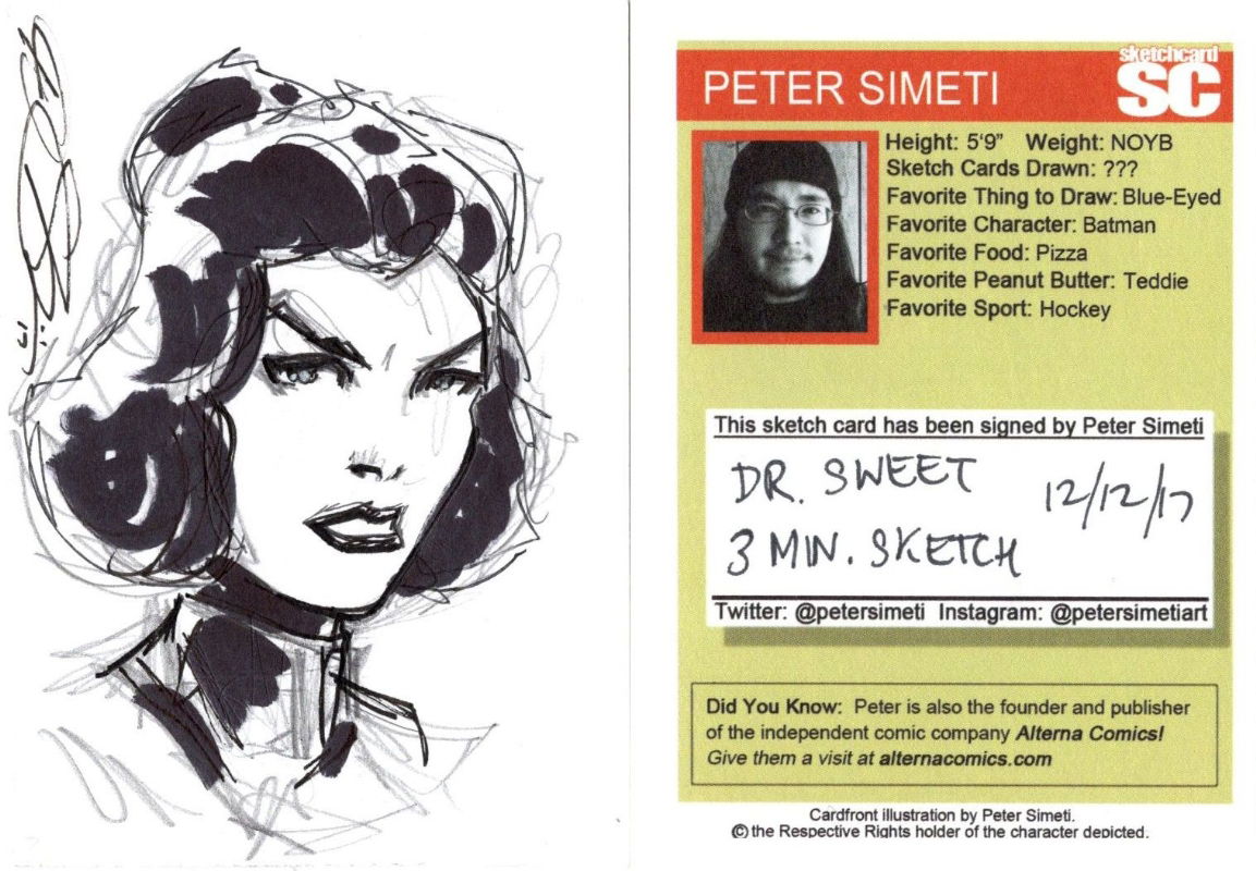 ROM Sketch Card - Dr. Sweet, in Jamie Ray's ROM Sketch Cards Comic Art ...