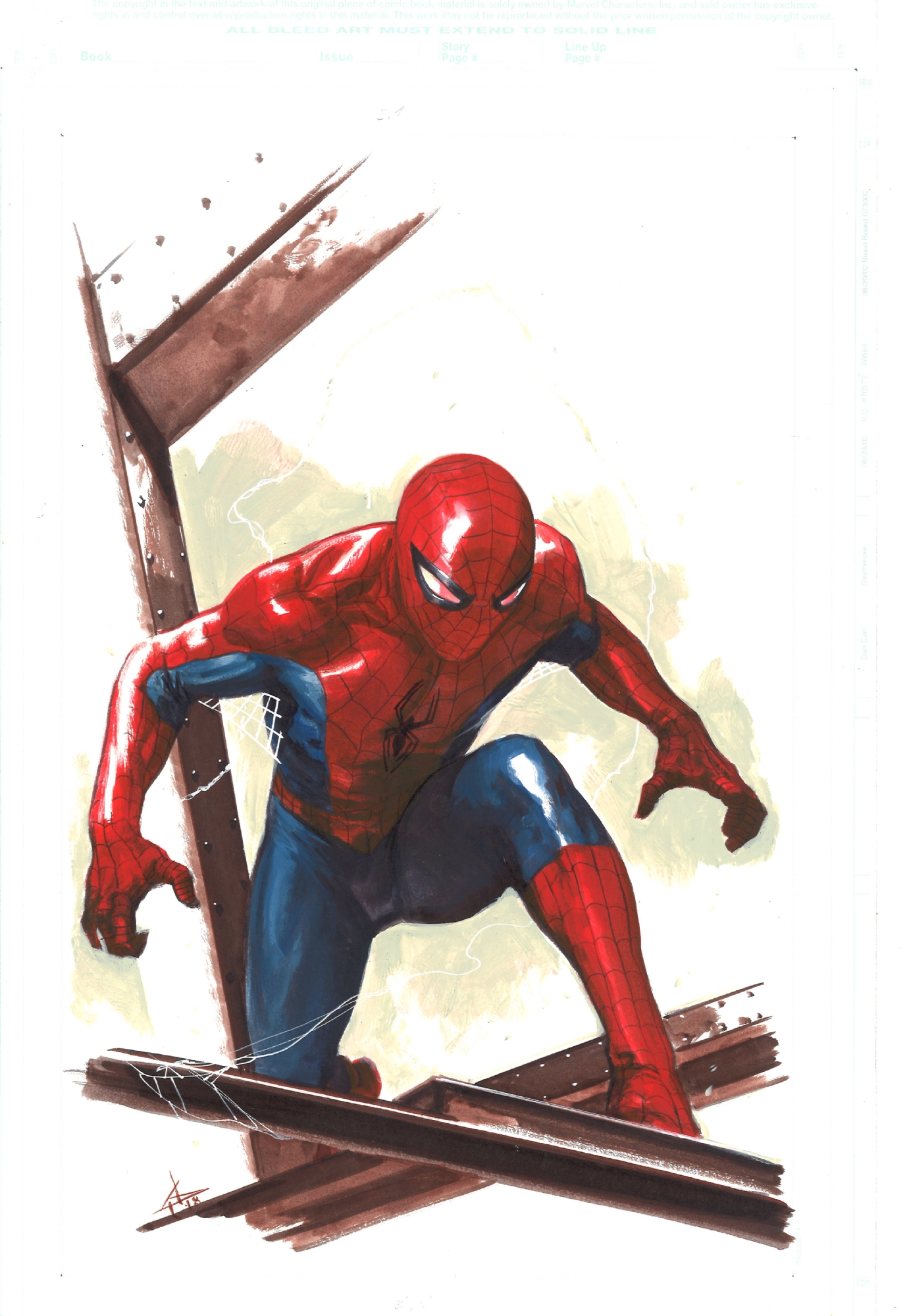 The Amazing Spider-Man by Gabriele Dell'otto, in T Tad's Lake Como Comic  Art Fest Comic Art Gallery Room