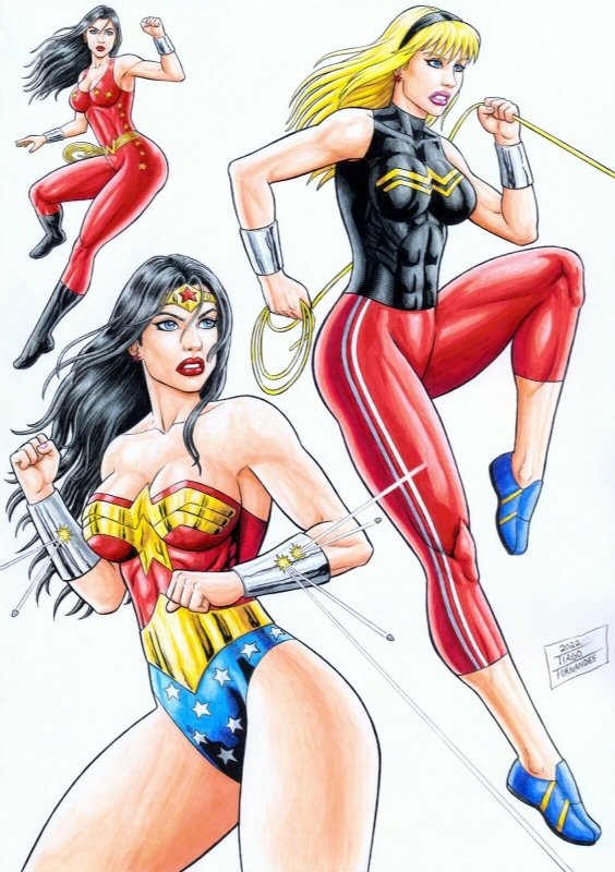 Wonder Woman-Wonder Girl - Donna Troy, in Tiago Fernandes's My arts in  AUCTION Comic Art Gallery Room