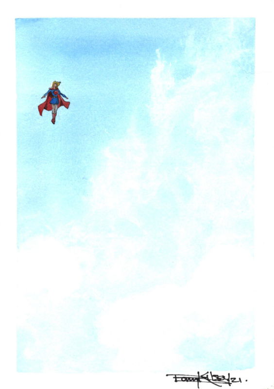 Supergirl in the Clouds by Barry Kitson, in Georg Schell's Barry Kitson ...