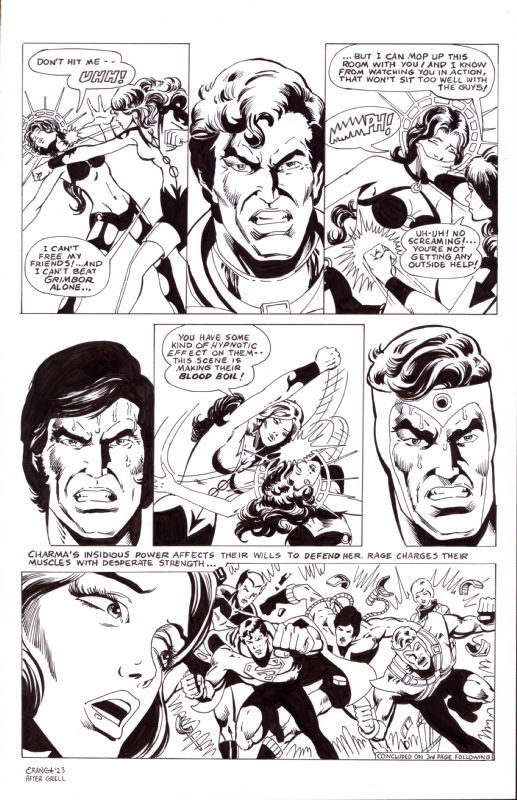 Recreation of Mike Grell's Superboy and the Legion of Super-Heroes #221 ...