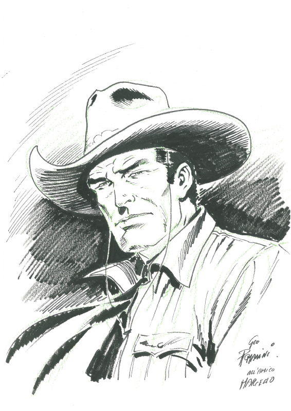 Tex, in marcello di graci's Giovanni Romanini Comic Art Gallery Room