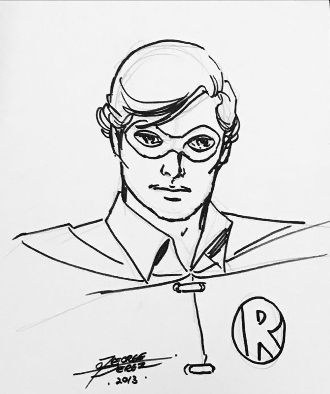 Pérez, George: Robin, in Aidan Moyer's Art of My Youth Comic Art ...