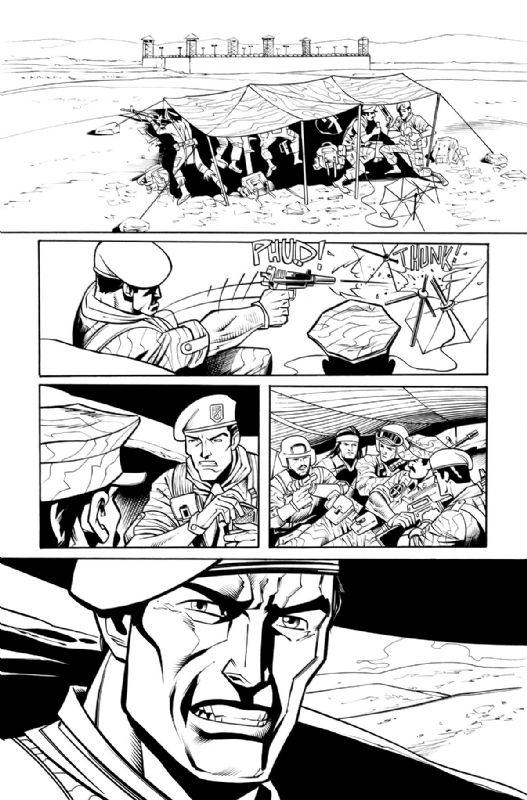 GI Joe A Real American Hero Issue 186 page 19 - inks, in Rich Kovars's