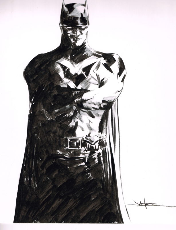 Jae Lee Batman, in Jim Brown's Yank's Comic Con Sketches Comic Art ...