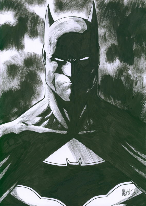 Natanael Maia Batman 2, in Jim Brown's Yank's Comic Con Sketches Comic ...