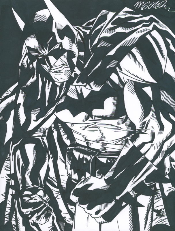 Michael Golden Batman, in Jim Brown's Yank's Comic Con Sketches Comic ...