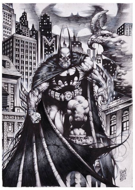 Batman by Widay Panca, in Grant Riddle's Riddle Comic Art Gallery Room