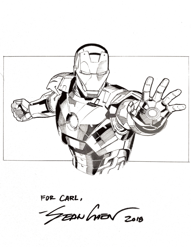 Marvel Ironman Sketch By Keerthan Shashidhar, Fine Art for Sell