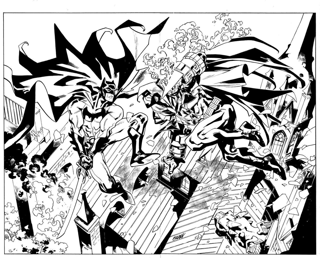 Batman Vs Azrael Commission, In Carl Choi's Commission Prompt: Azrael ...