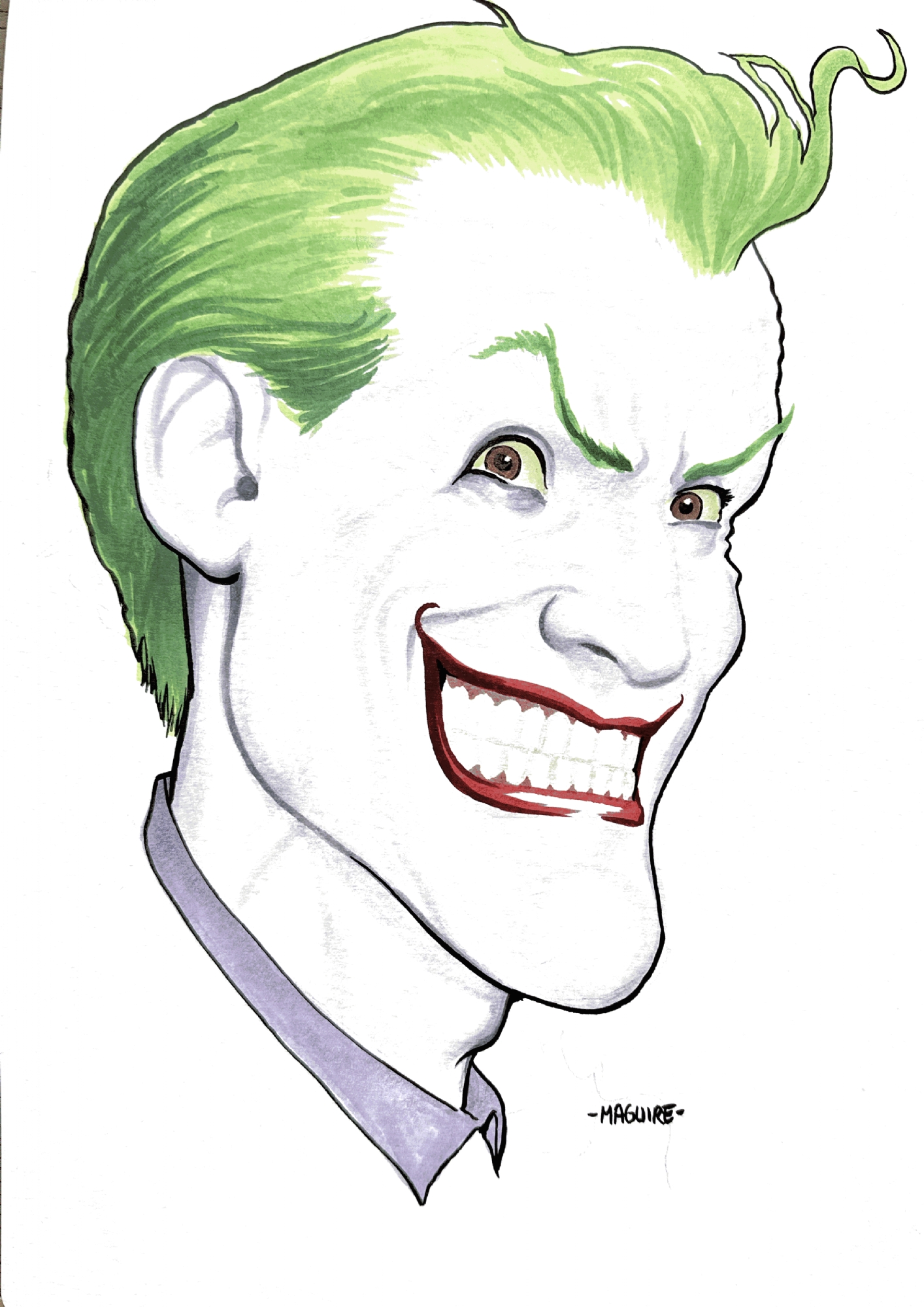 The Joker by Kevin Maguire, in Carl Choi's Commission Sketchbook: Your ...