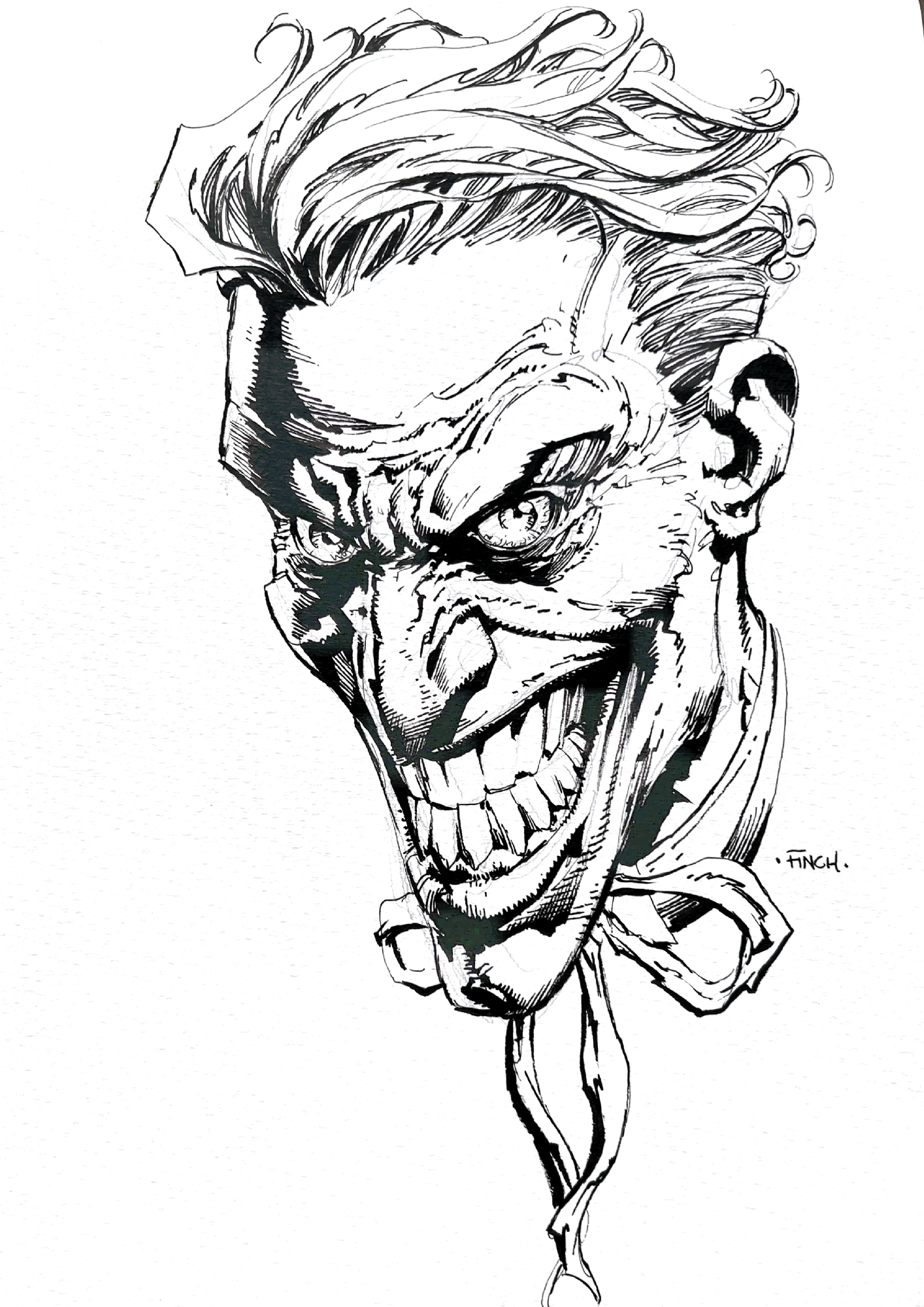 The Joker by David Finch, in Carl Choi's Commission Sketchbook: Your ...