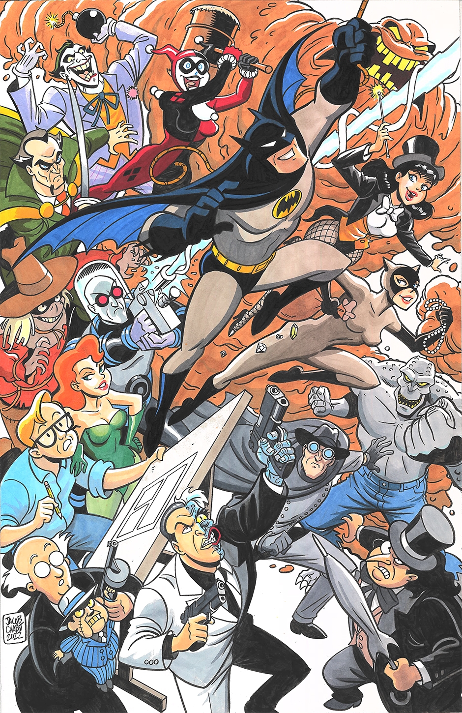 sår Asien beløb Batman the Animated Series Bruce Timm, in Legends Moreno's Jacob Chabot  Comic Art Gallery Room