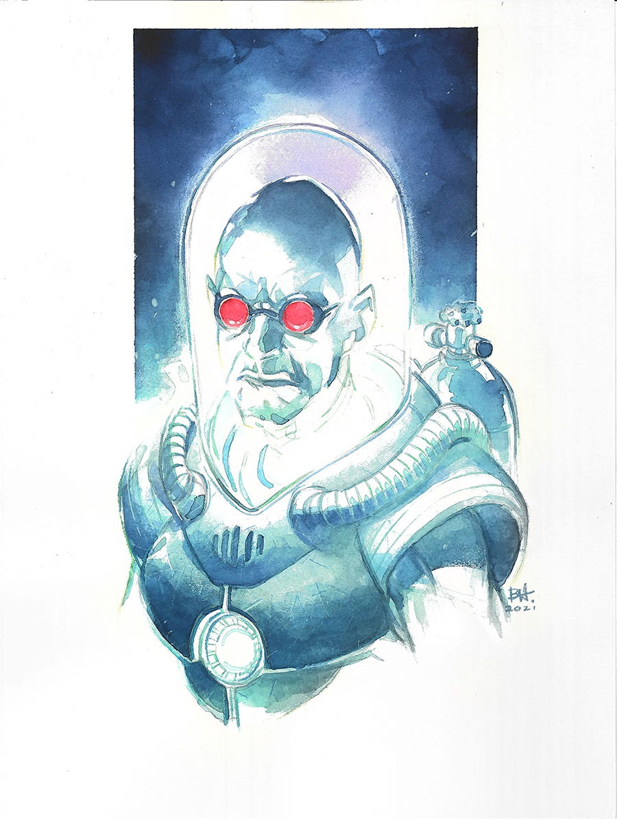 MR FREEZE, in Legends Moreno's BEN HARVEY Comic Art Gallery Room