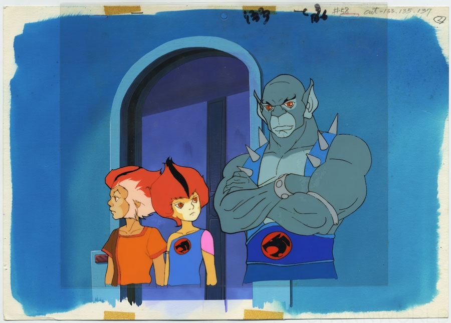 Thundercats animation cel setup, in Trent C.'s Animation Cels : Television  Cartoons : 1984-1985 Comic Art Gallery Room