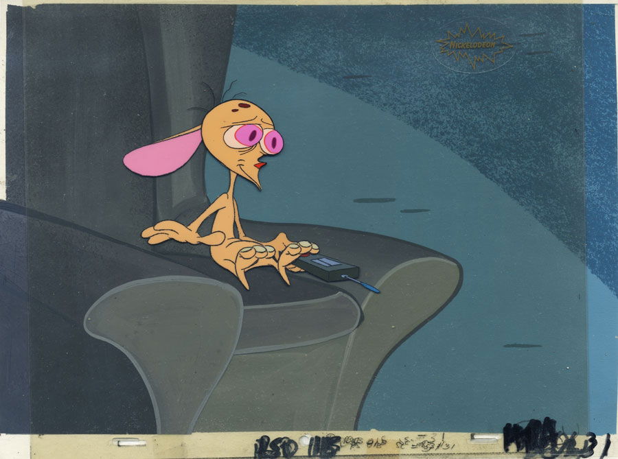 Original Production Cel Of Ren And Stimpy From Big House Blues (1990 ...