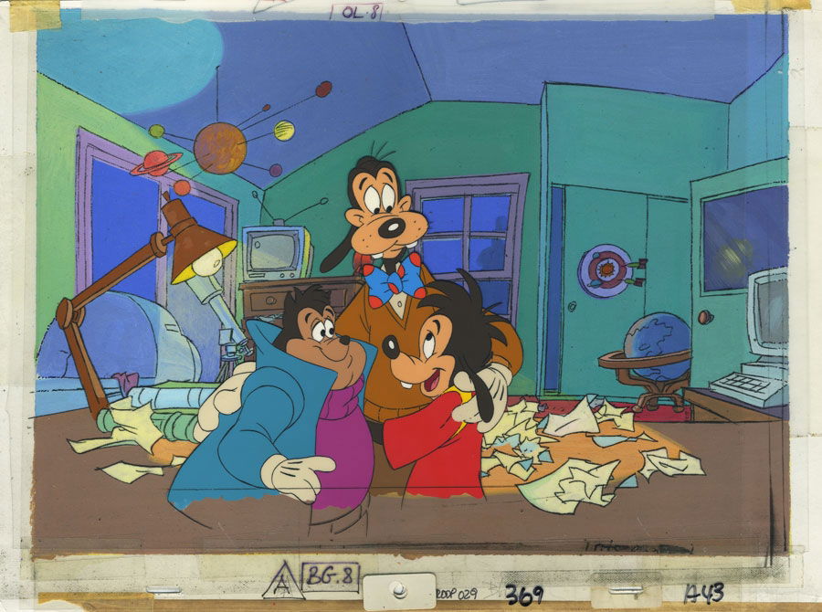 Goof Troop Animation Cel Setup In Trent Cs Animation Cels Television Cartoons 1990 1992 