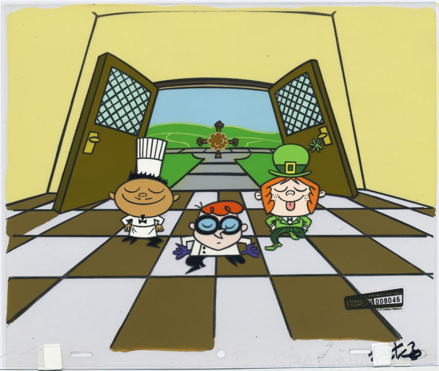 Dexter's Laboratory animation cel setup, in Trent C.'s Animation Cels :  Television Cartoons : 1998-1999 Comic Art Gallery Room