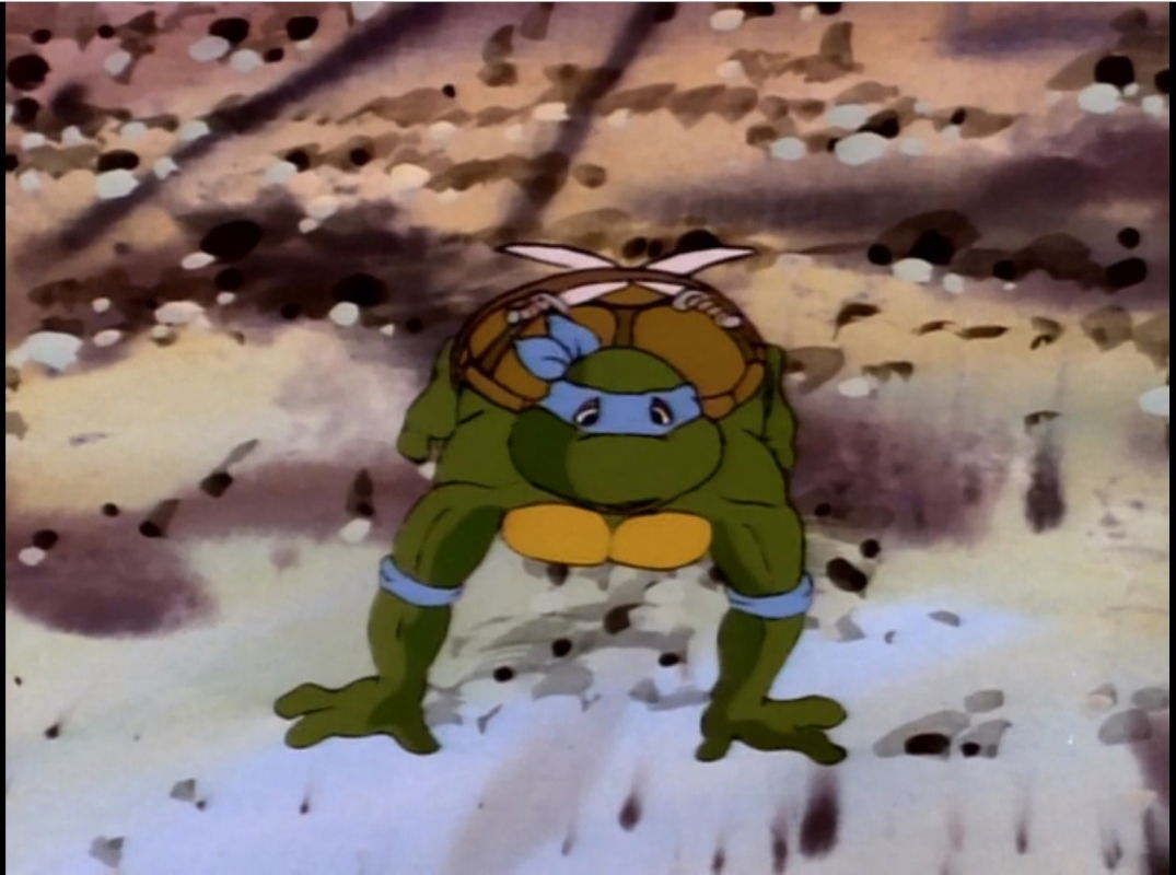 Leonardo Unidentified Flying Leonardo Teenage Mutant Ninja Turtles Tmnt Animation Cel In O 9632