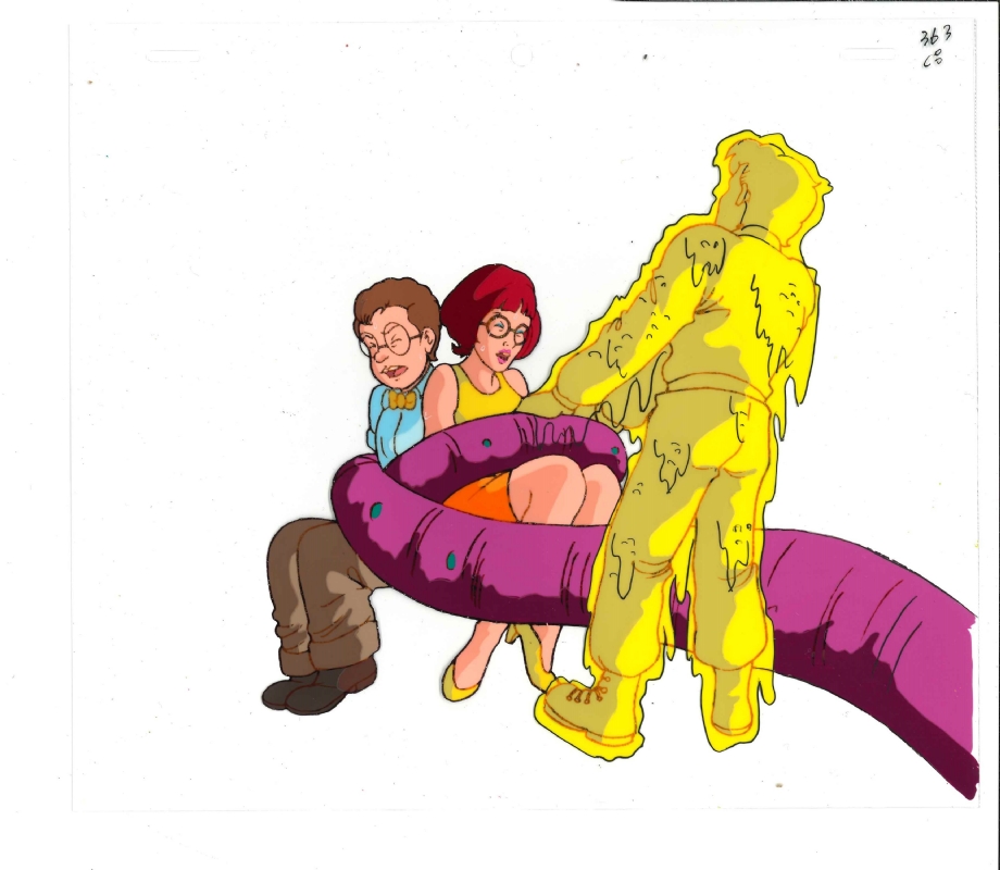Peter Venkman, Janine Melnitz and Louis Tully, Partners in Slime, The Real  Ghostbusters animation cel, in O. M. Winters's Animation Art Comic Art  Gallery Room